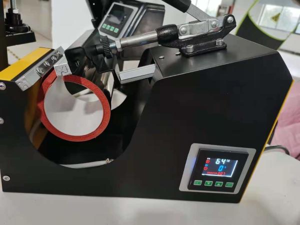 Quality Semi Automatic LCD Clear Screen Mug Heat Press Machine 500W Cyclindrical for sale
