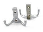 Solid Gold Cloth Hanging Cap Hooks , Zinc Alloy Silver Decorative Wall Mounted