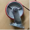 Buy cheap Cast Iron Pu Swivel Heavy Duty Casters 6 Inch Red Solid Industrial Wheel No Marking from wholesalers