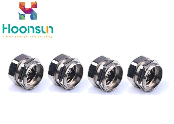 Buy cheap NPT1/4 Nickel Plated Brass EMC Power Cable Gland 18mm Thread from wholesalers