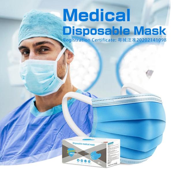 Buy cheap Anti Bacterial Earloop DOC Disposable Medical Mask from wholesalers