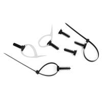 Buy cheap Black Cable Tie Accessories Masonry Screw Mounts Premium Fixing Plug Nylon 66 product
