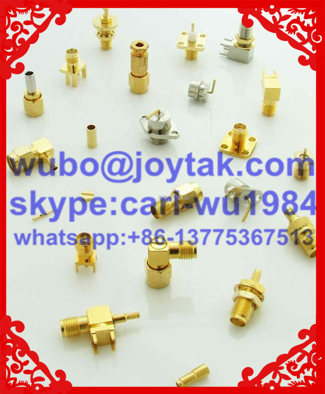 DIN 7/16 female connector clamp type for 1/2superflexible cable all brass factory selling