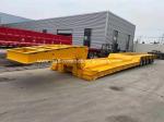 Gooseneck Detachable Lowbed Semi Trailer 10 Axle 5 Lines 150 Ton