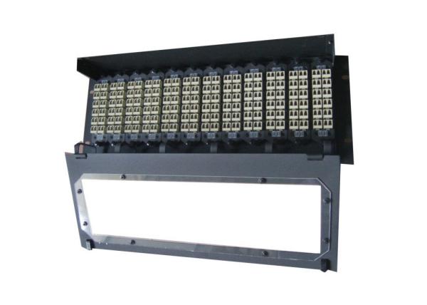 Buy cheap High Density Cable Wiring MPO Fiber Optic Patch Panel with 12pcs MPO Cassettes from wholesalers