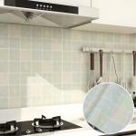 Ceramic Tile Mosaic PVC Self-Adhesive 3D Wallpaper for Bathroom Removable