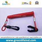 Popular Sales Solid Red Safety Durable Spiral Coil Rope Stretched 1M Outboard
