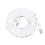 Modem Cat6 Solid Flat Patch Cable High Speed 30 AWG With Clips