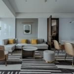 5 Star Bedroom Ash Wood Frame And Solvent-Free Anti-Fouling Leather Hotel