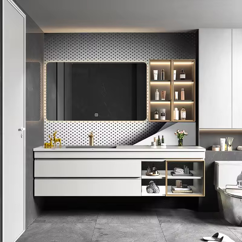 Cloakroom Floating Bathroom Vanity Toilet Sink Unit Wall Mounted