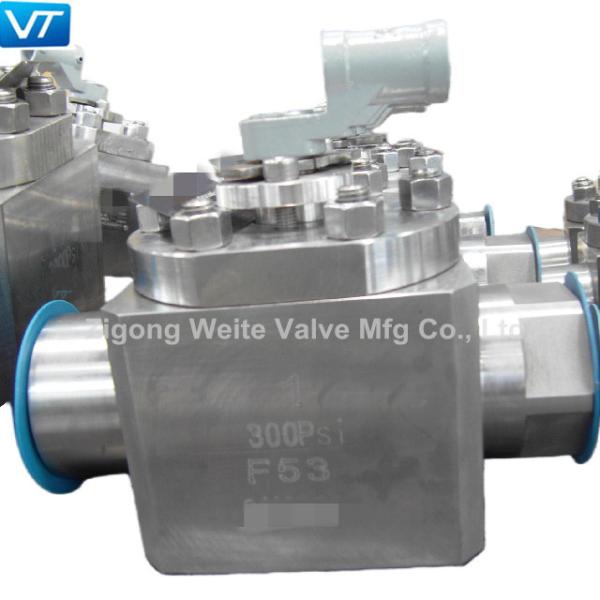 Buy cheap Austenitic Duplex Stainless Steel F53 Ball Valve 1" 300psi ISO17292 from wholesalers
