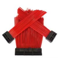 Buy cheap Replaceable Square Street Cleaning Brush Red Sanitation Road Sweeper Brush product