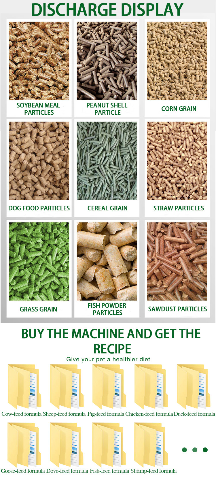 Small Scale Fish Food Pellet Machine Diesel Engine Manual Model