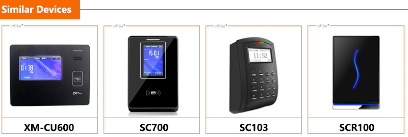  Biometric Door Security System SC503 125Khz Rfid Card Standalone And Time Attendance With Software Access Control