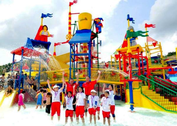 Buy cheap Amusement Park Aqua Playground Equipment Fun With Spray / Water Curtain from wholesalers