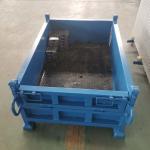 Heavy Duty Folding Metal Pallet Box For Industrial Storage And Packaging