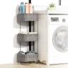 Buy cheap 3 Tiers Japanese Bathroom Organizer Storage Rack With Woven Baskets from wholesalers