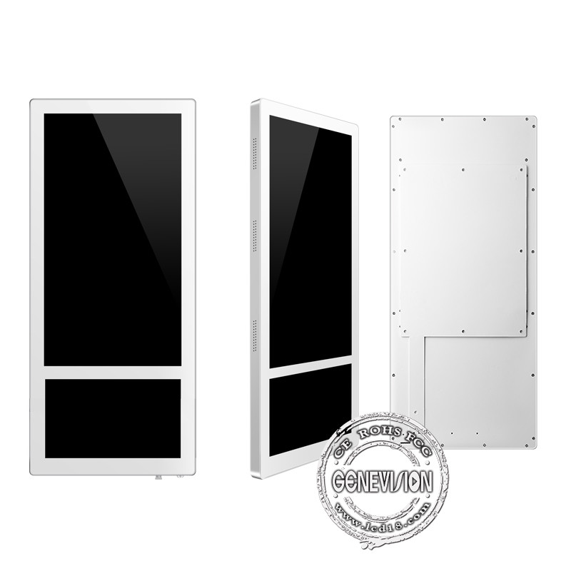 Wall Mount 18.5''+10.1'' LCD Display Metal Case Toughened Glass Android Advertising Player
