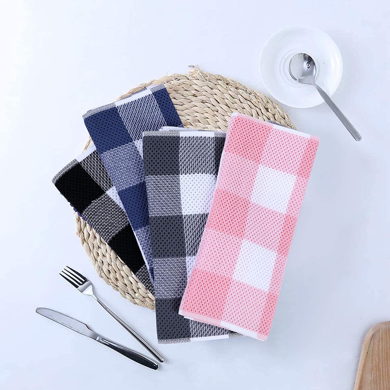 Thickened Square Waffle Towel Cotton Material for Absorbent Gift Manufacturers Spot