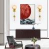 Buy cheap Art Deco Gold Led Wall Lamp Parlor Wall Sconce Bedroom Bedside Aisle Balcony Wall Lights (WH-OR-239) from wholesalers