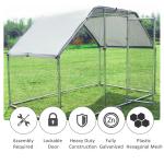 9x6ft Metal Chicken Coop Run For Farm Poultry