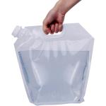 Custom Printed Logo Drink Spout Pouch Plastic Foldable Food Grade Stand Up