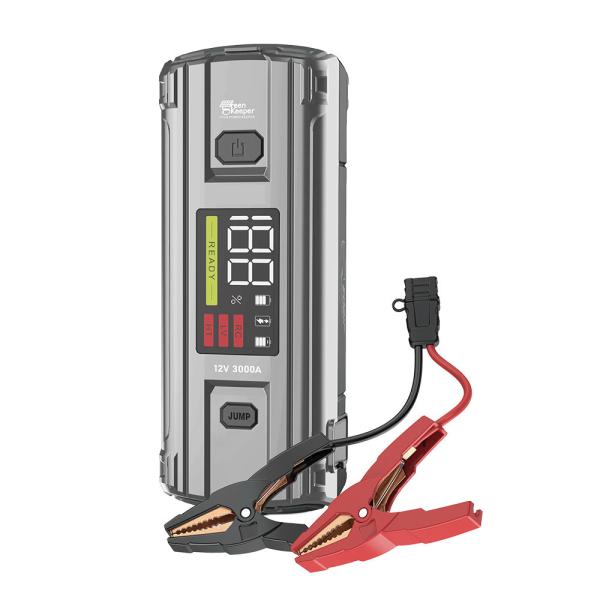 Green Keeper 2024 3000A 12V Portable Jump Starter 20000mAh/74Wh Capacity Smart