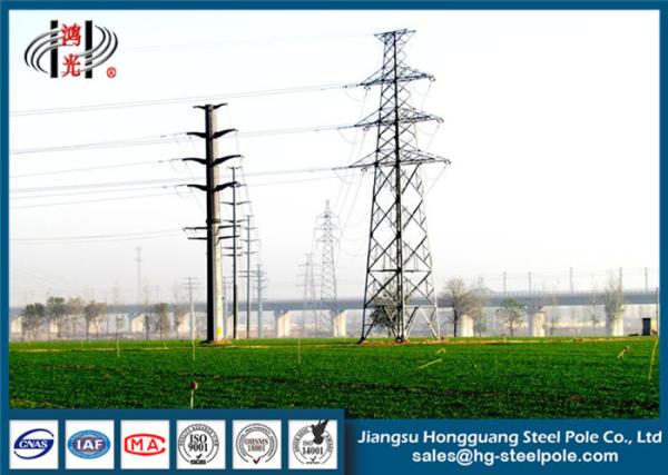 Buy cheap Flange Connected 12m Metal Utility Poles With Q235 Minmum Yield Strength Material from wholesalers