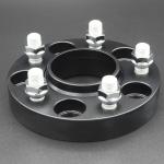 25mm Forged Aluminum Hub-centric Wheel Spacers Anodize Black for FORD Mustang