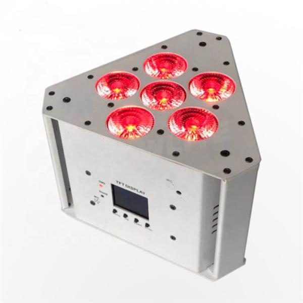 Battery Powered Led Par Cans , Smart 6x18w Rgbwa Uv 6 In 1 Wireless Led Stage