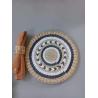 Buy cheap Hot Sale Eco- friendly Handmade Natural Water Hyacinth Woven Table Placemat Seagrass Rattan Straw Placemats from wholesalers