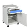 Buy cheap Multifunctional Adjustable Medical Bedside Table Hospital Durable Steel Lockers from wholesalers