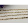 Buy cheap Perfect customized high quality 10 mm width light gold white pearl decorative metal chain for bag strap from wholesalers