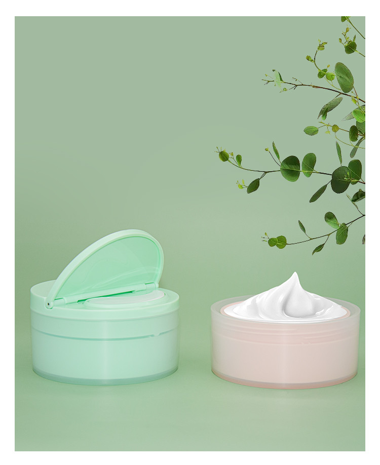 Detachable Cosmetic Cream Jars With Spoon 100g Recycled Sustainable PP Packaging