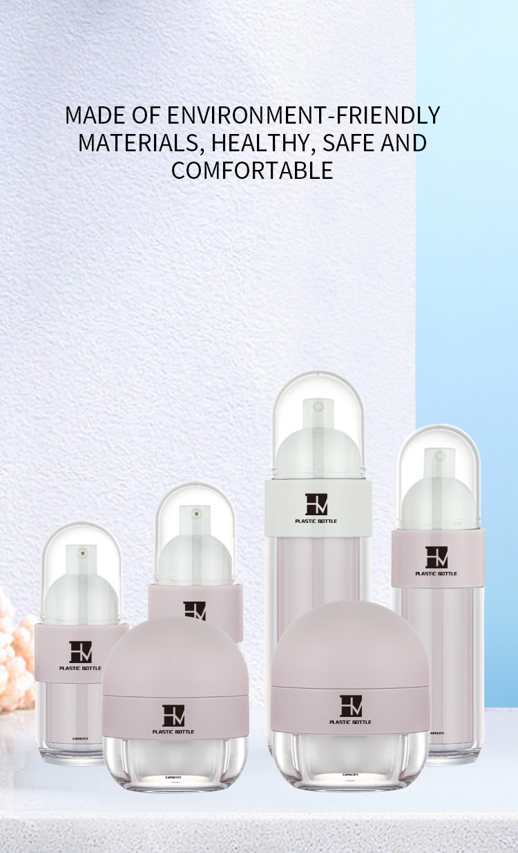 wholesale cosmetic plastic bottle sets jar for skincare face cream lotion bottle
