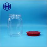 Transparent Hexagon Unique Shape Plastic Biscuits Pepper Candies Baby Food Jar