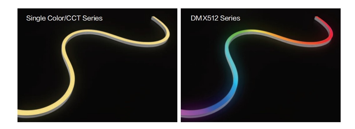 Soft Flexible Side Bend LED Strip Waterproof Flame Resistant CV And DMX512 Flex LED Strip
