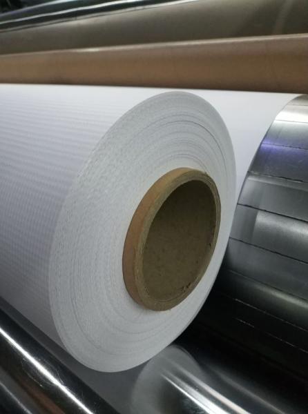 Buy cheap Laminated pvc flex banner 440g uses high quality polyester yarn and PVC film, special designed for solvent printing from wholesalers