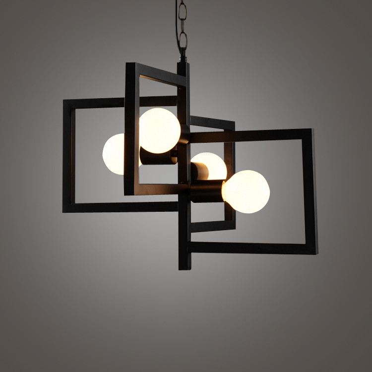 Vintage Square farmhouse pendant lights for Kitchen Dining room (WH-VP-31)