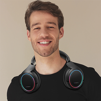 X6 Pro Active Noise Cancelling Gaming Headset Wireless For PC And Mobile Phone