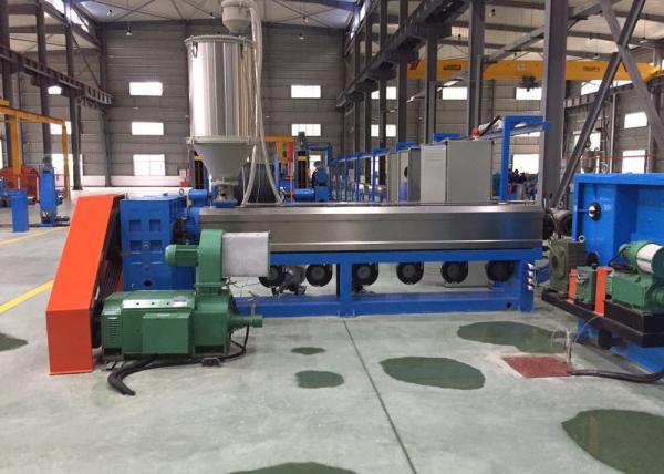 Buy cheap 65 specialised teflon cable extrusion machine manufacturer in China for building wire 350kg/h from wholesalers