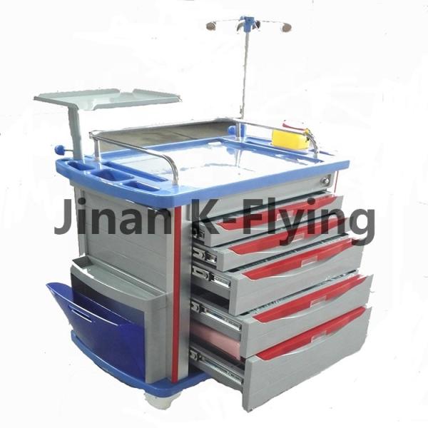 Buy cheap Hospital Emergency Crash Cart ABS Rescue Medical Trolley Cart from wholesalers