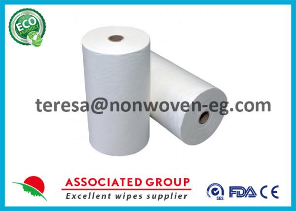 Buy cheap Green Jumbo Non Woven Rolls Private Label Wet Wipes For Cleaning from wholesalers