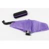 Buy cheap Super Flat Compact Travel Umbrella Pocket Size Purple With Custom Logo Print from wholesalers