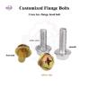 Buy cheap ISO Standard Stainless Steel Hex Flange Bolts M4 M5 M6 M8 M10 M16 DIN 6921 A2 Grade 10.9 from wholesalers