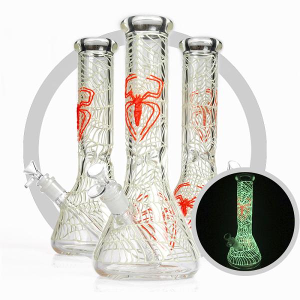 Buy cheap Luminuos Spider Art Glass Bongs Heady Borosilicate Glass Hookah Pipe from wholesalers