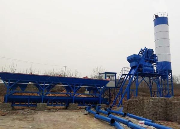 Buy cheap Modular HZS75 75M3/H Small Fixed Cement Concrete Batching Mixing Plant from wholesalers