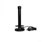 F male IEC connector Black ABS Inoor Durable HDTV and FM Antenna Design Energy