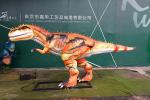Realistic Robot Interactive Realistic Orange Animatronic Dinosaur For Mall