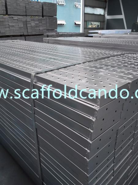 Buy cheap Pre-galvanized Q235 scaffolding steel plank steel board working platform 210*1000mm,1500mm,2000mm,3000mm,4000mmL from wholesalers